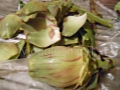 carciofo in pulizia
