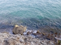 scogli e acqua limpida