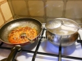 padella e acqua